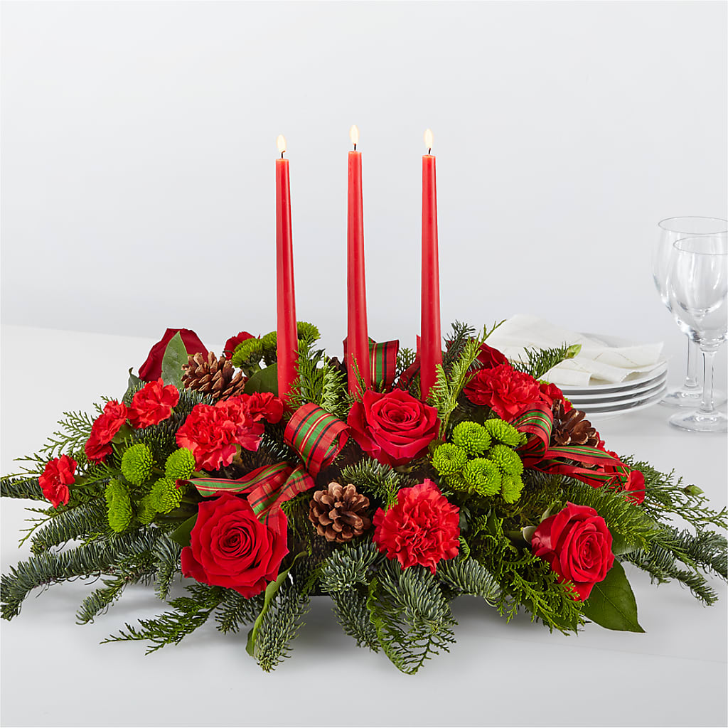 By the Candlelight Centerpiece – Semper Fi Florist, Oceanside CA