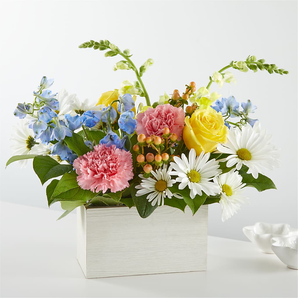 Sun Salutation Box Bouquet – Semper Fi Florist, Oceanside CA
