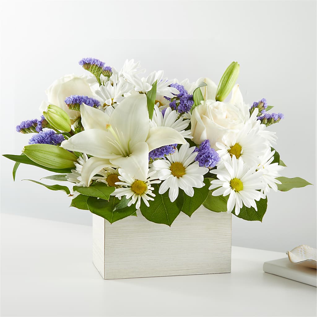 Beyond Blue Box Bouquet – Semper Fi Florist, Oceanside CA