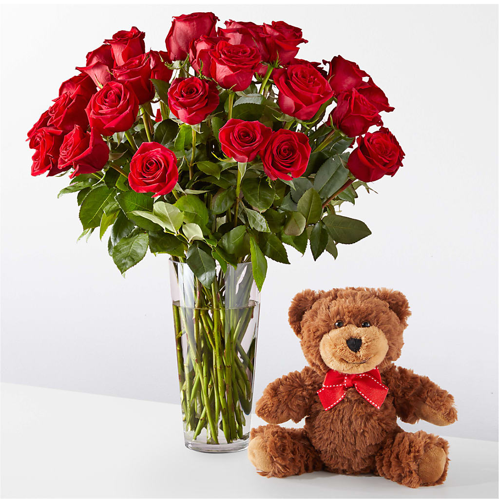 Romantic Long Stem Red Rose Bouquet Bundles – Semper Fi Florist, Oceanside CA