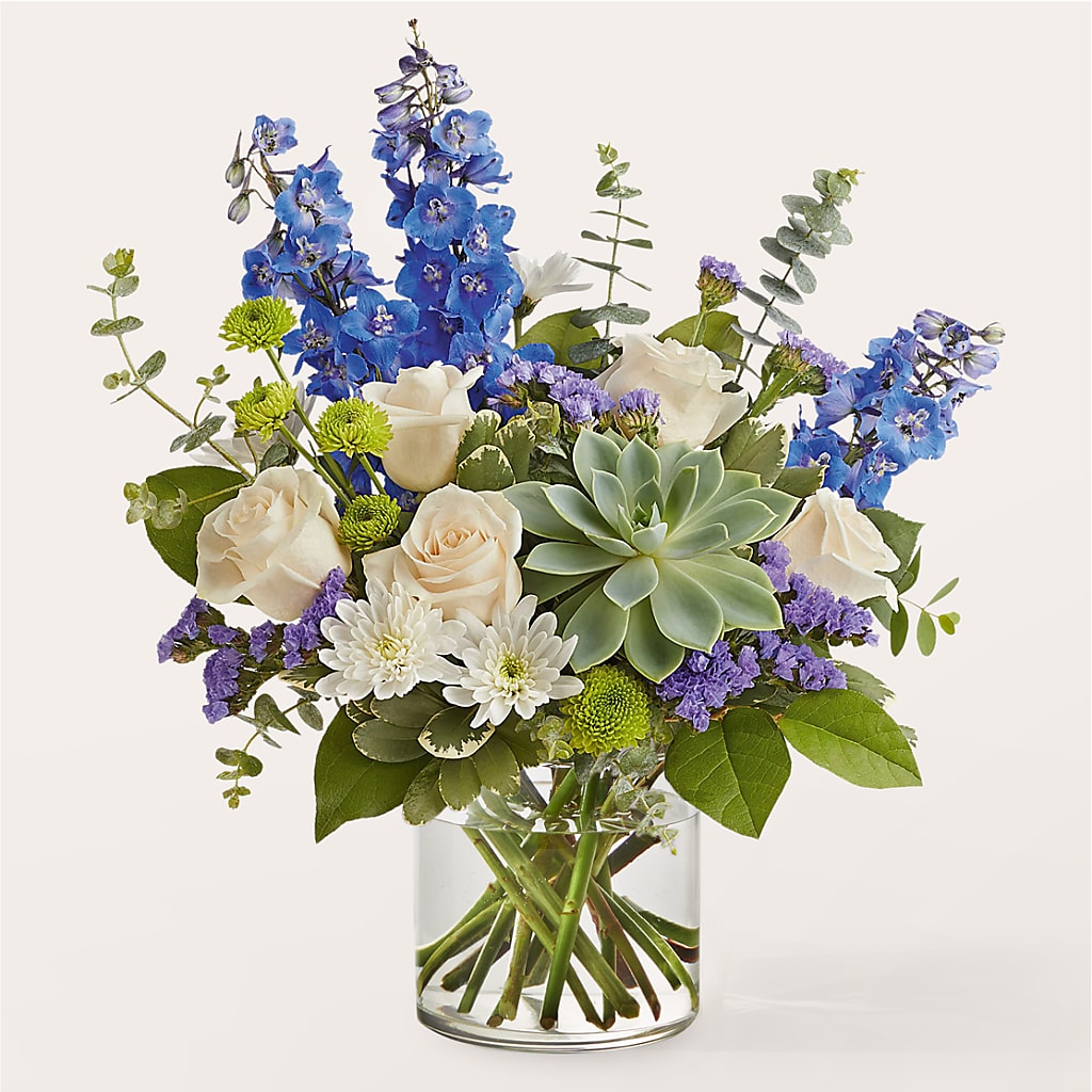 Cerulean Waves Bouquet – Semper Fi Florist, Oceanside CA
