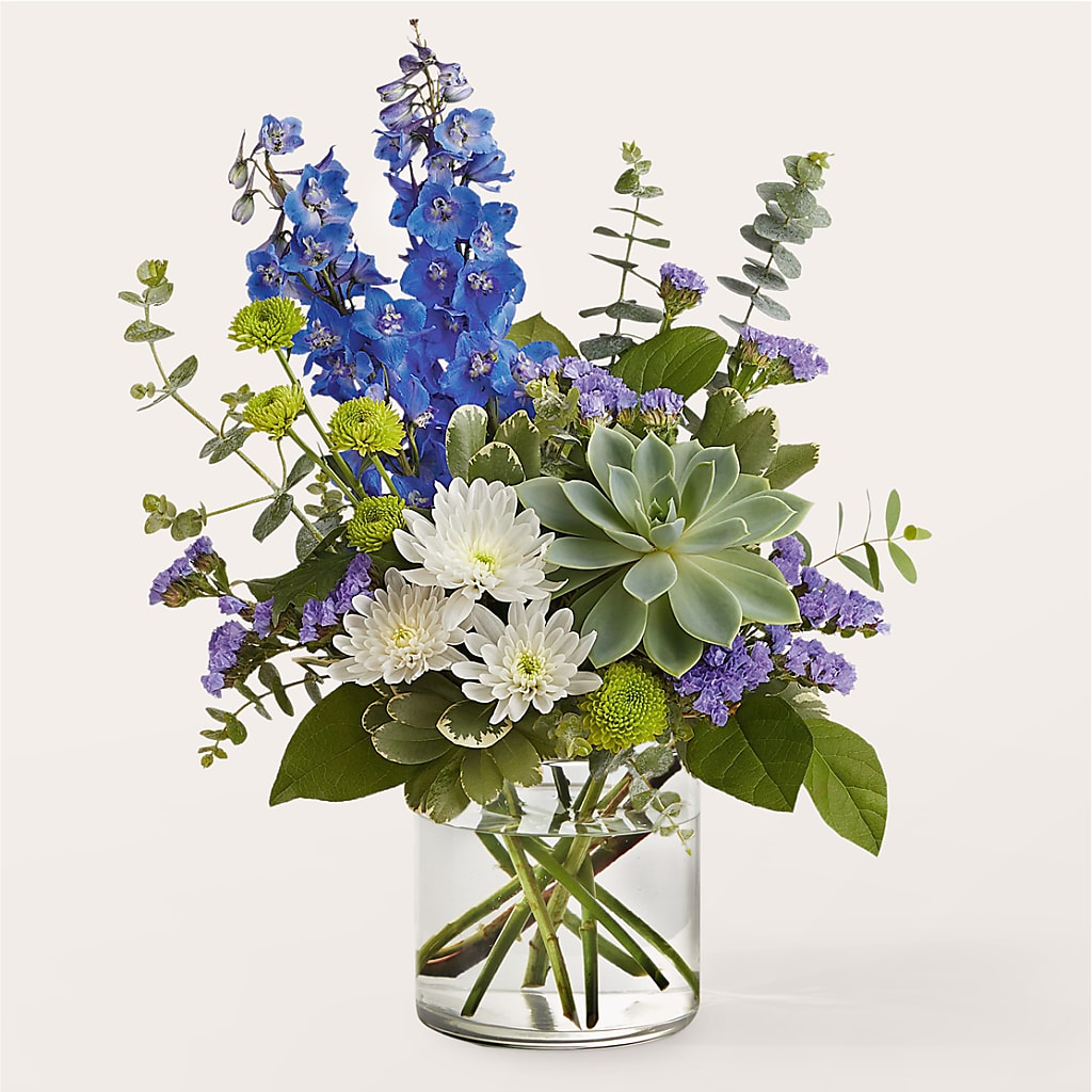 Cerulean Waves Bouquet – Semper Fi Florist, Oceanside CA