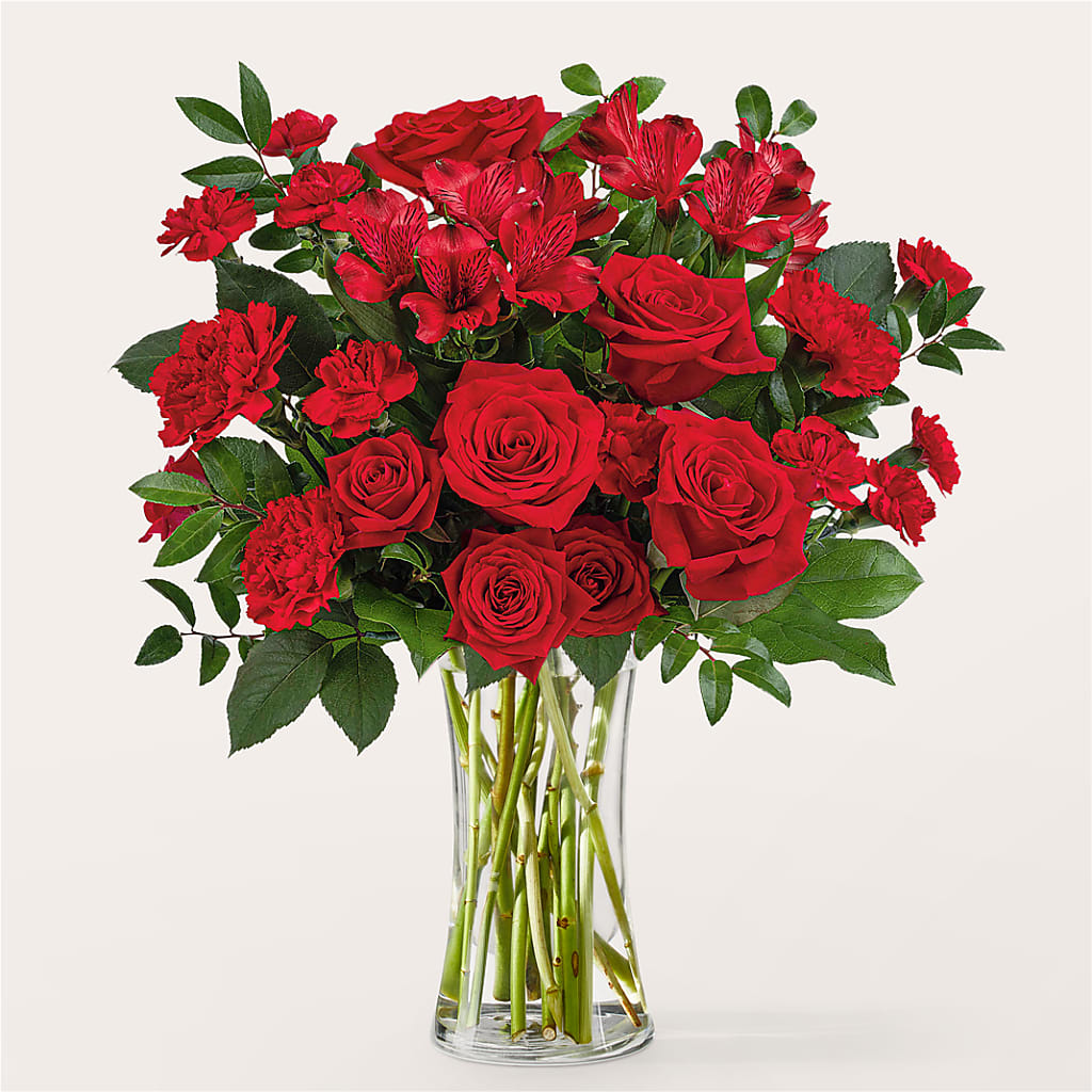 Brilliant Ruby Bouquet – Semper Fi Florist, Oceanside CA