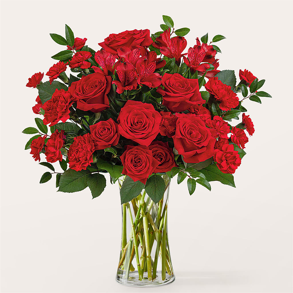 Brilliant Ruby Bouquet – Semper Fi Florist, Oceanside CA