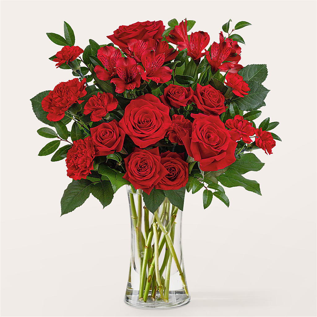 Brilliant Ruby Bouquet – Semper Fi Florist, Oceanside CA
