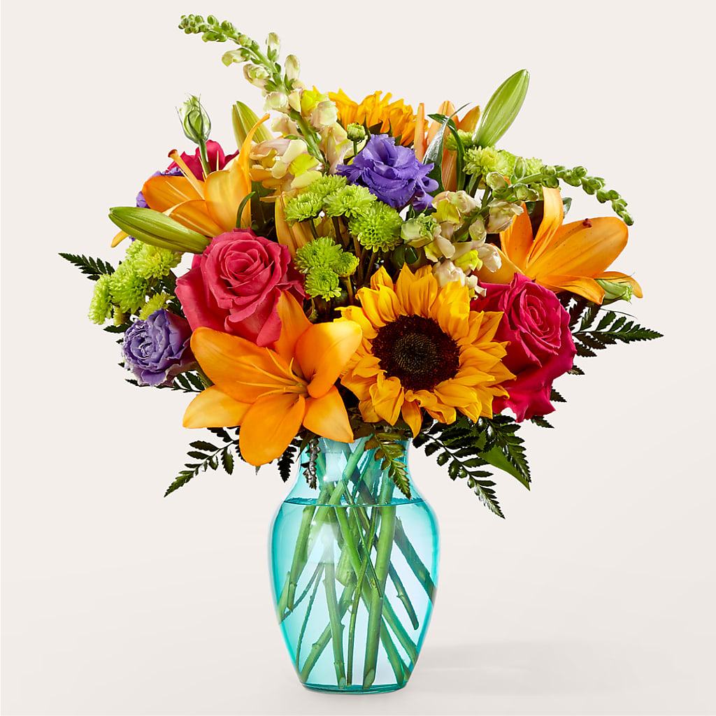 Double Rainbow Bouquet – Semper Fi Florist, Oceanside CA