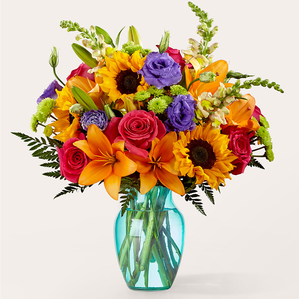 Double Rainbow Bouquet – Semper Fi Florist, Oceanside CA