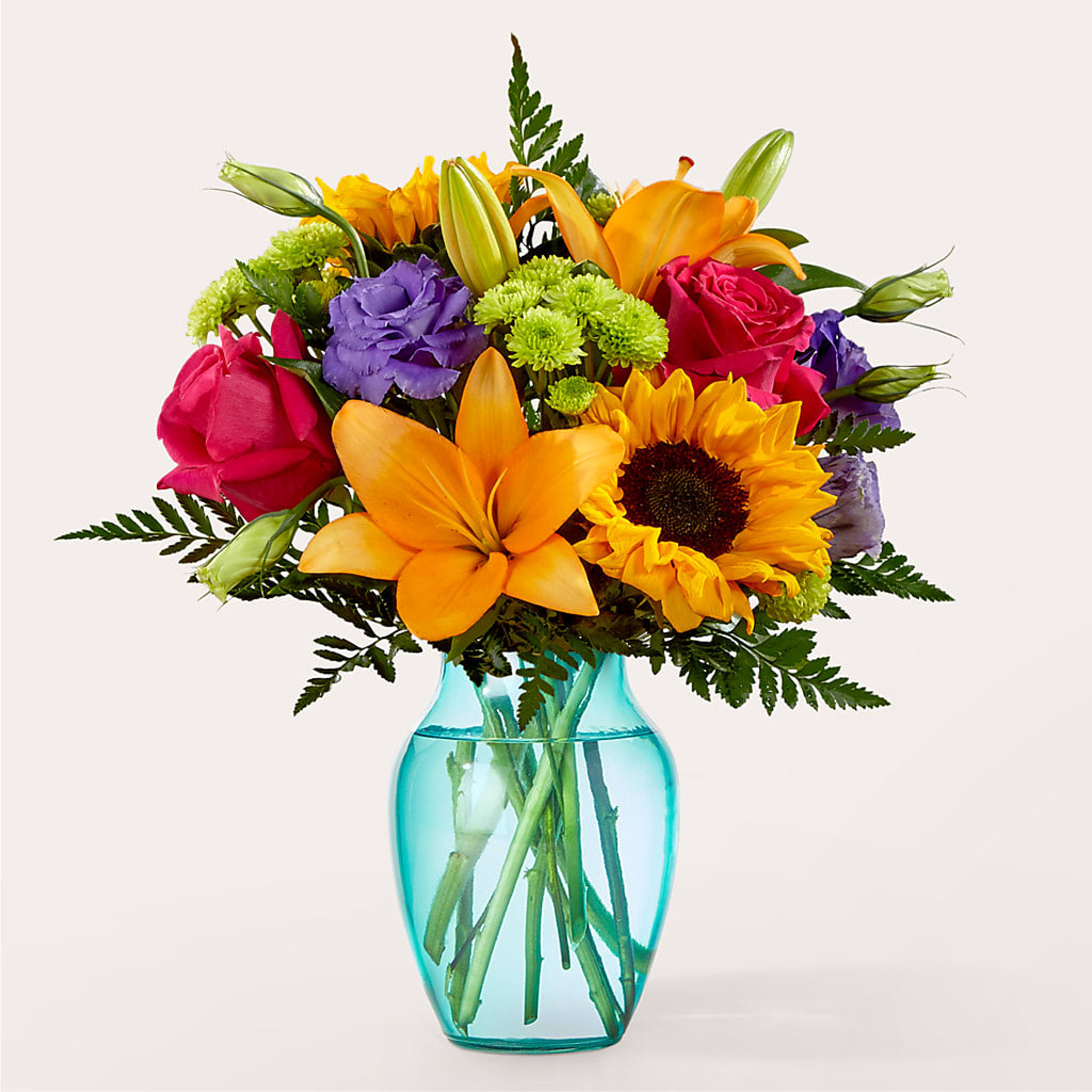 Double Rainbow Bouquet – Semper Fi Florist, Oceanside CA