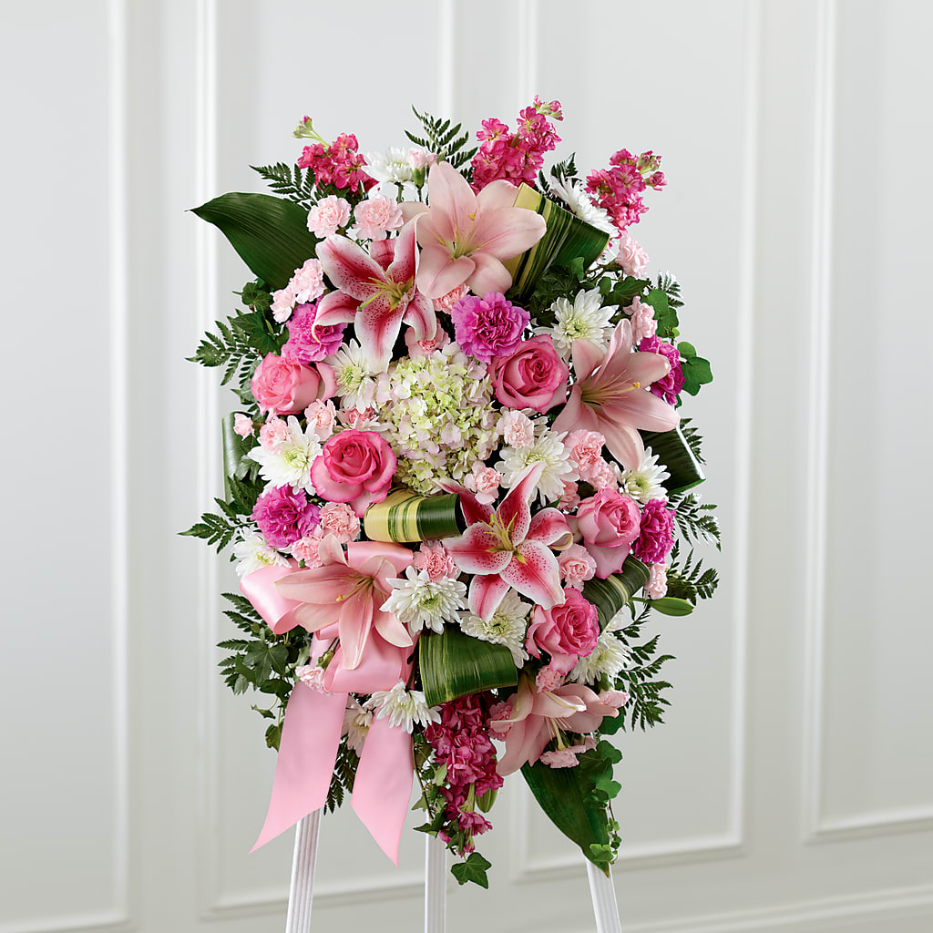 Comforting Standing Spray – Semper Fi Florist, Oceanside CA