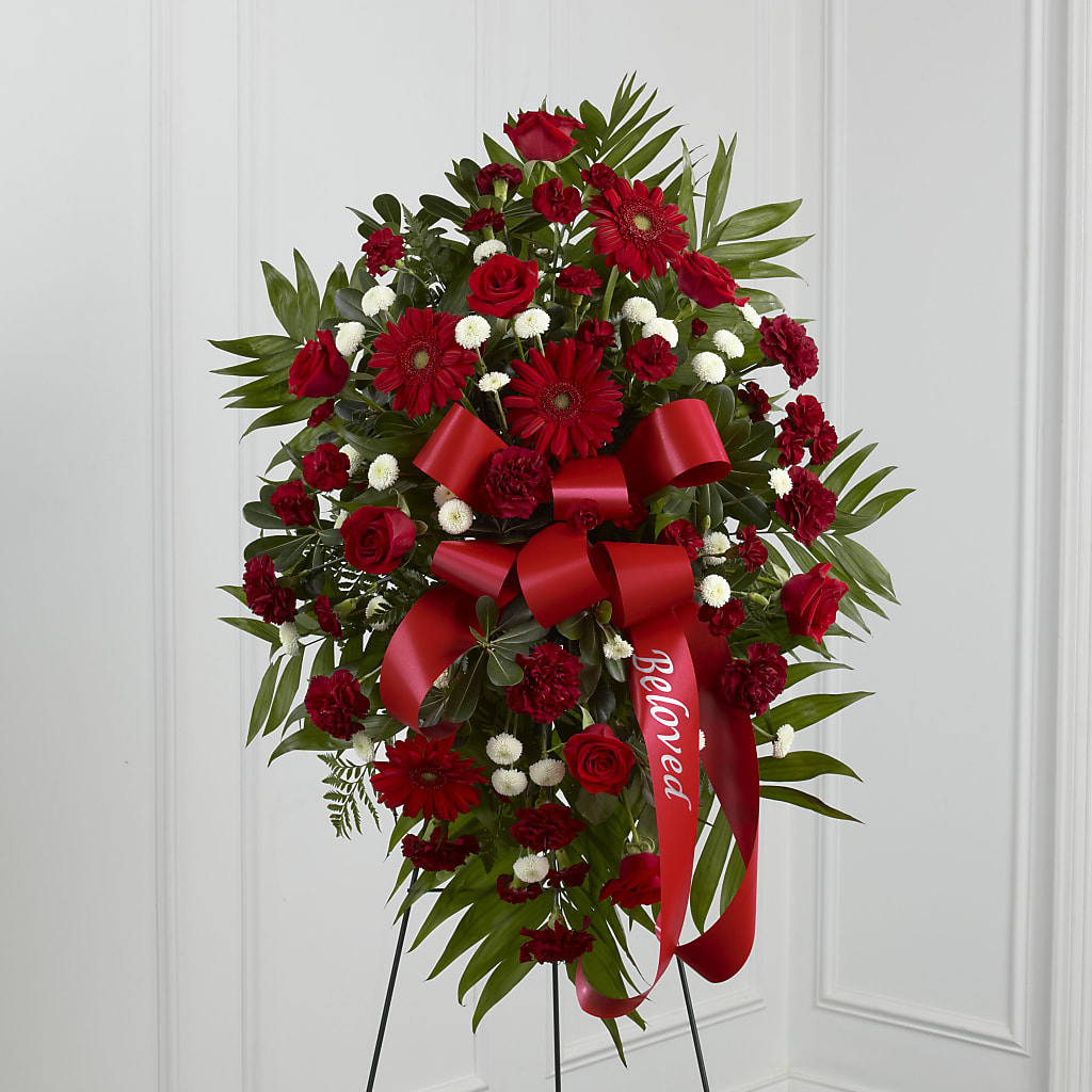 Treasured Memories Standing Spray – Semper Fi Florist, Oceanside CA