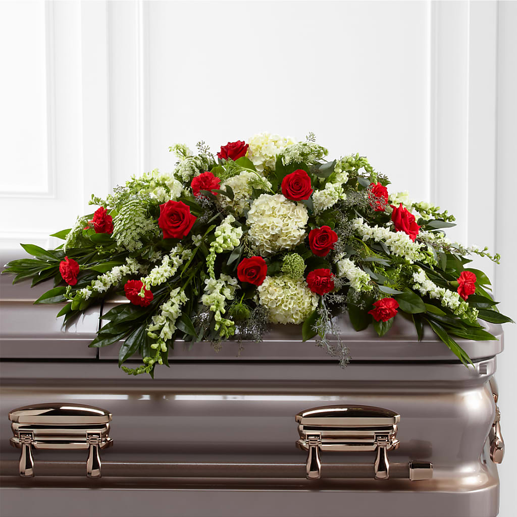 Sincerity Casket Spray – Semper Fi Florist, Oceanside CA