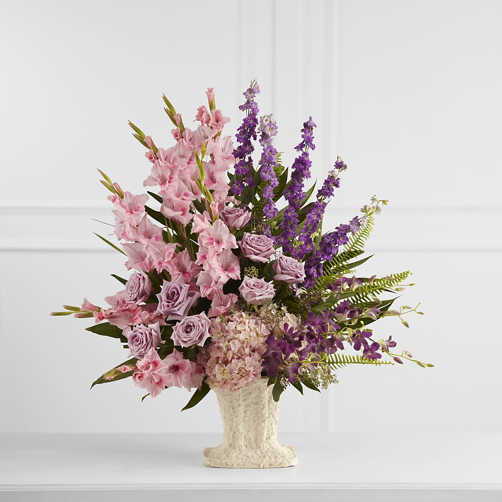Flowing Garden Arrangement – Semper Fi Florist, Oceanside CA