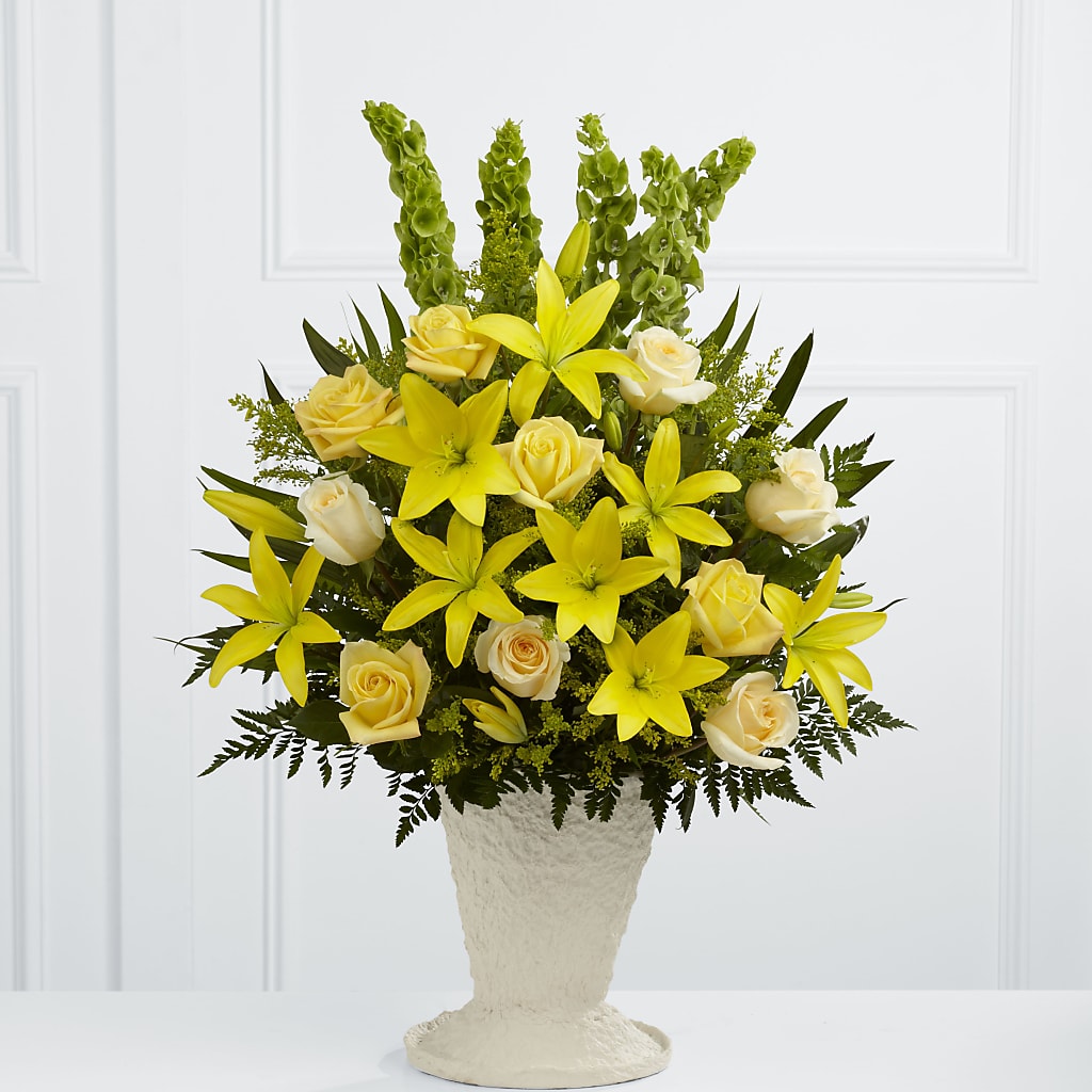 Golden Memories Arrangement – Semper Fi Florist, Oceanside CA