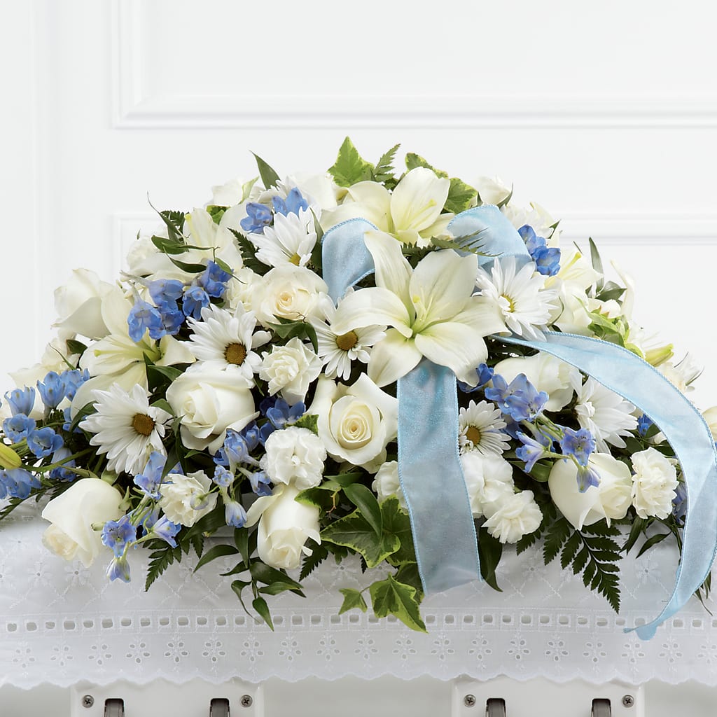 Tender Treasure Casket Spray – Semper Fi Florist, Oceanside CA