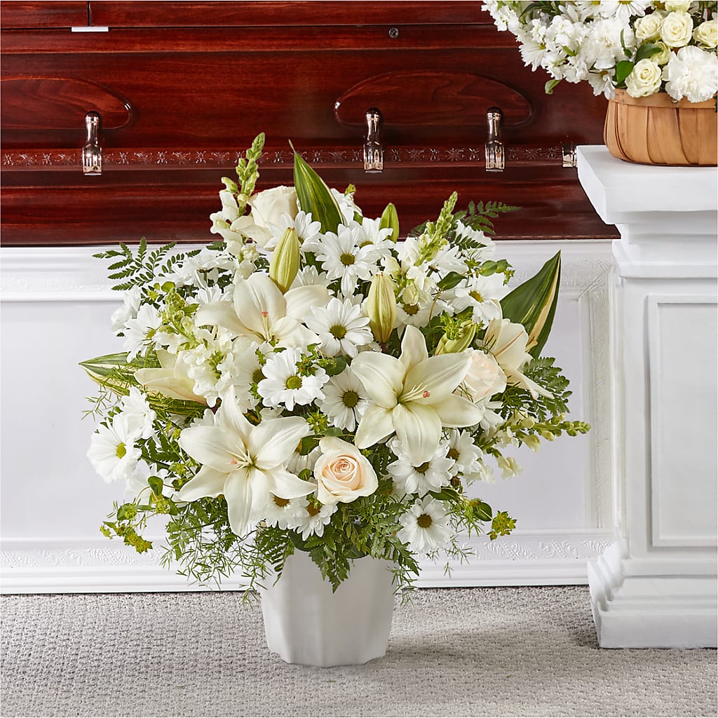 Thoughts of Tranquility Floor Basket – Semper Fi Florist, Oceanside CA