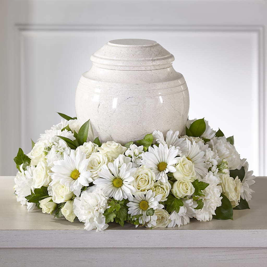 Ivory Gardens Cremation Adornment – Semper Fi Florist, Oceanside CA