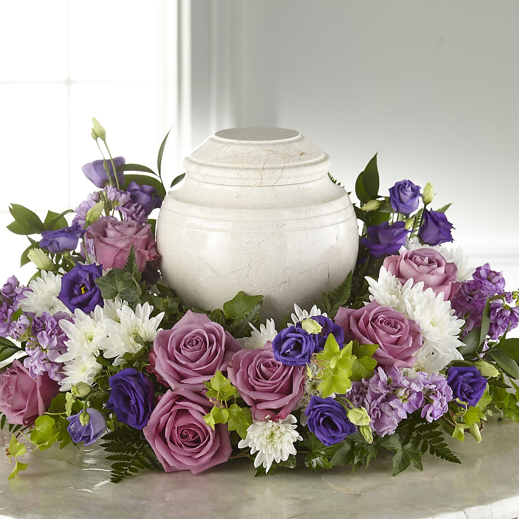 Blooming Sympathy Cremation Adornment – Semper Fi Florist, Oceanside CA