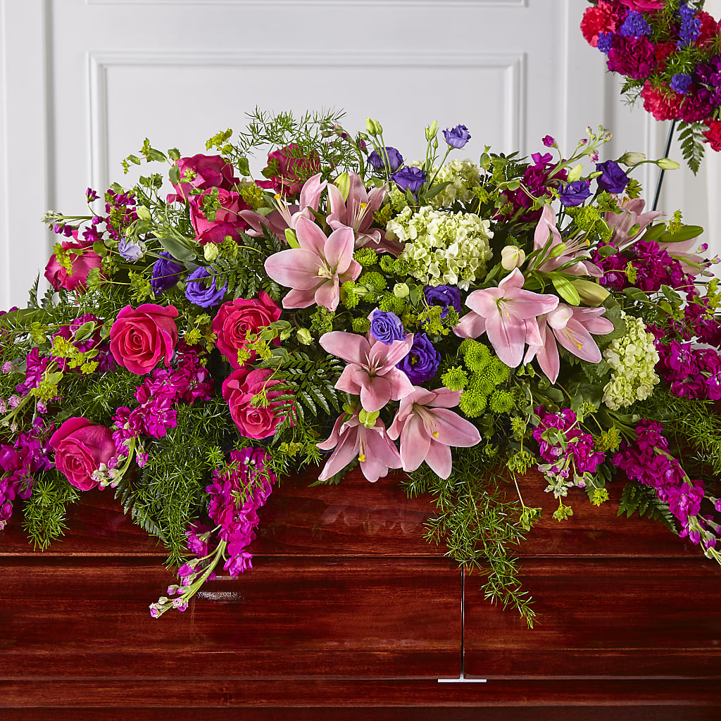 Radiant Tribute Casket Spray – Semper Fi Florist, Oceanside CA