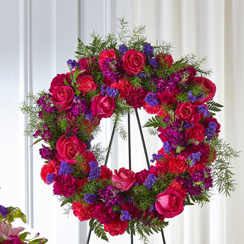 Calming Colors Wreath – Semper Fi Florist, Oceanside CA