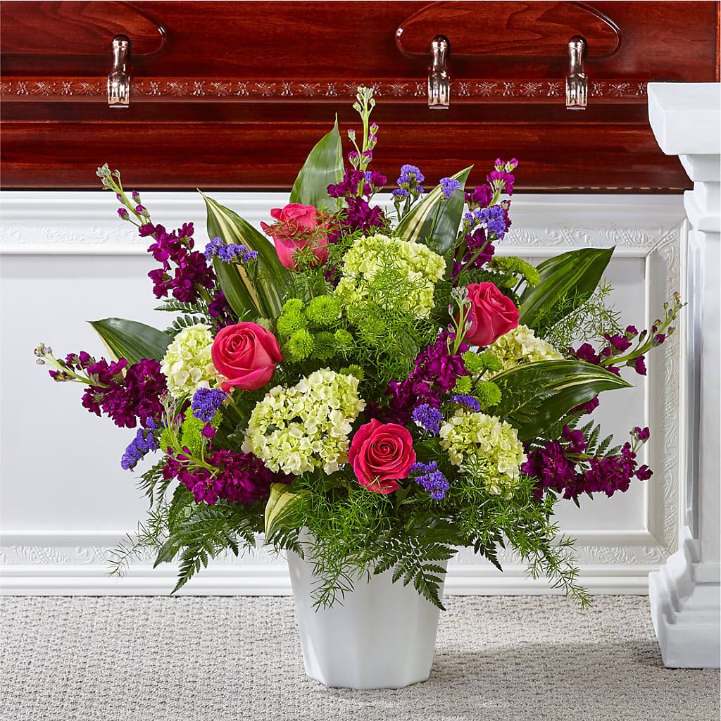 Beautiful Horizons Floor Basket – Semper Fi Florist, Oceanside CA