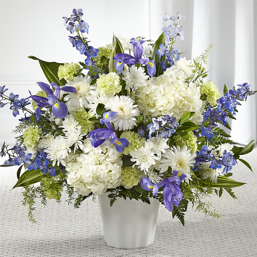 Soft Serenity Floor Basket – Semper Fi Florist, Oceanside CA