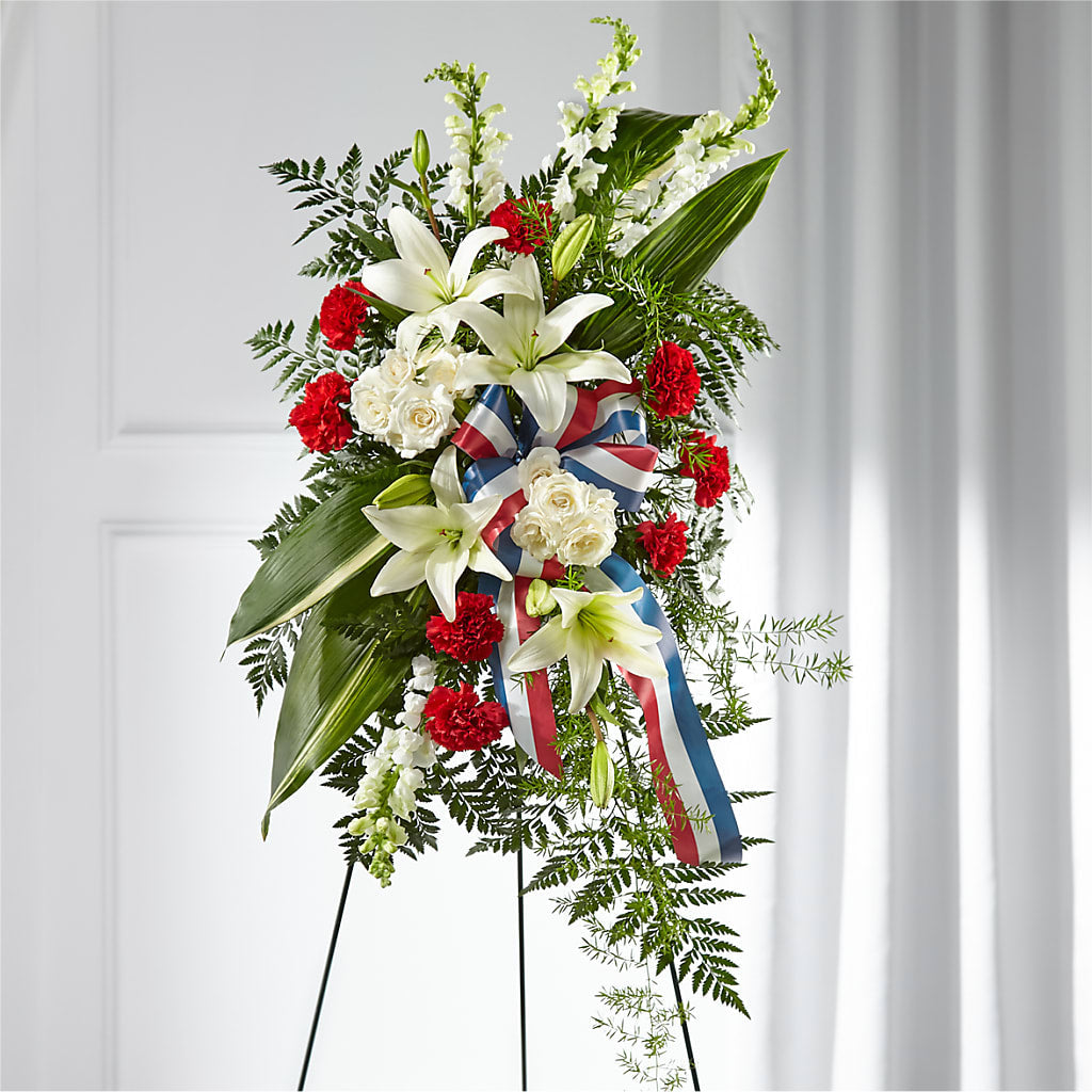 Stars of Life Standing Spray – Semper Fi Florist, Oceanside CA