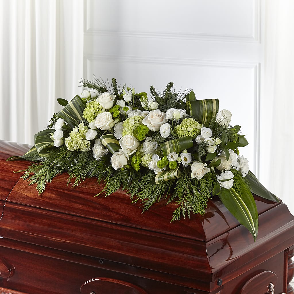 Hopeful Gesture Casket Spray – Semper Fi Florist, Oceanside CA