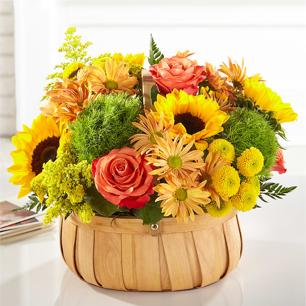 Harvest Sunflower Basket – Semper Fi Florist, Oceanside CA