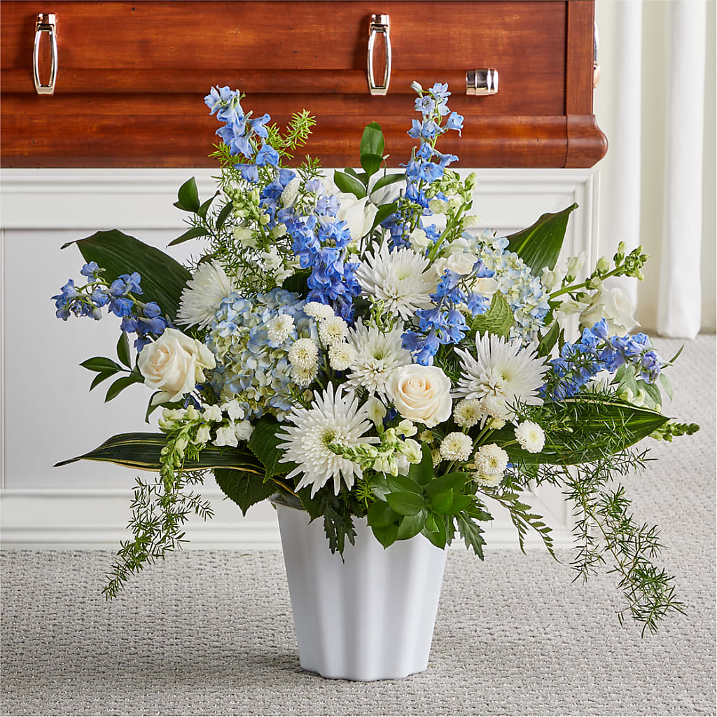 Everlasting Memories Floor Basket – Semper Fi Florist, Oceanside CA
