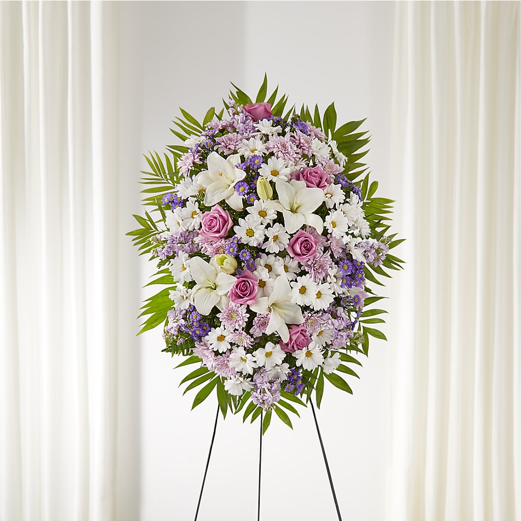 Surrounded by Love Standing Spray – Semper Fi Florist, Oceanside CA