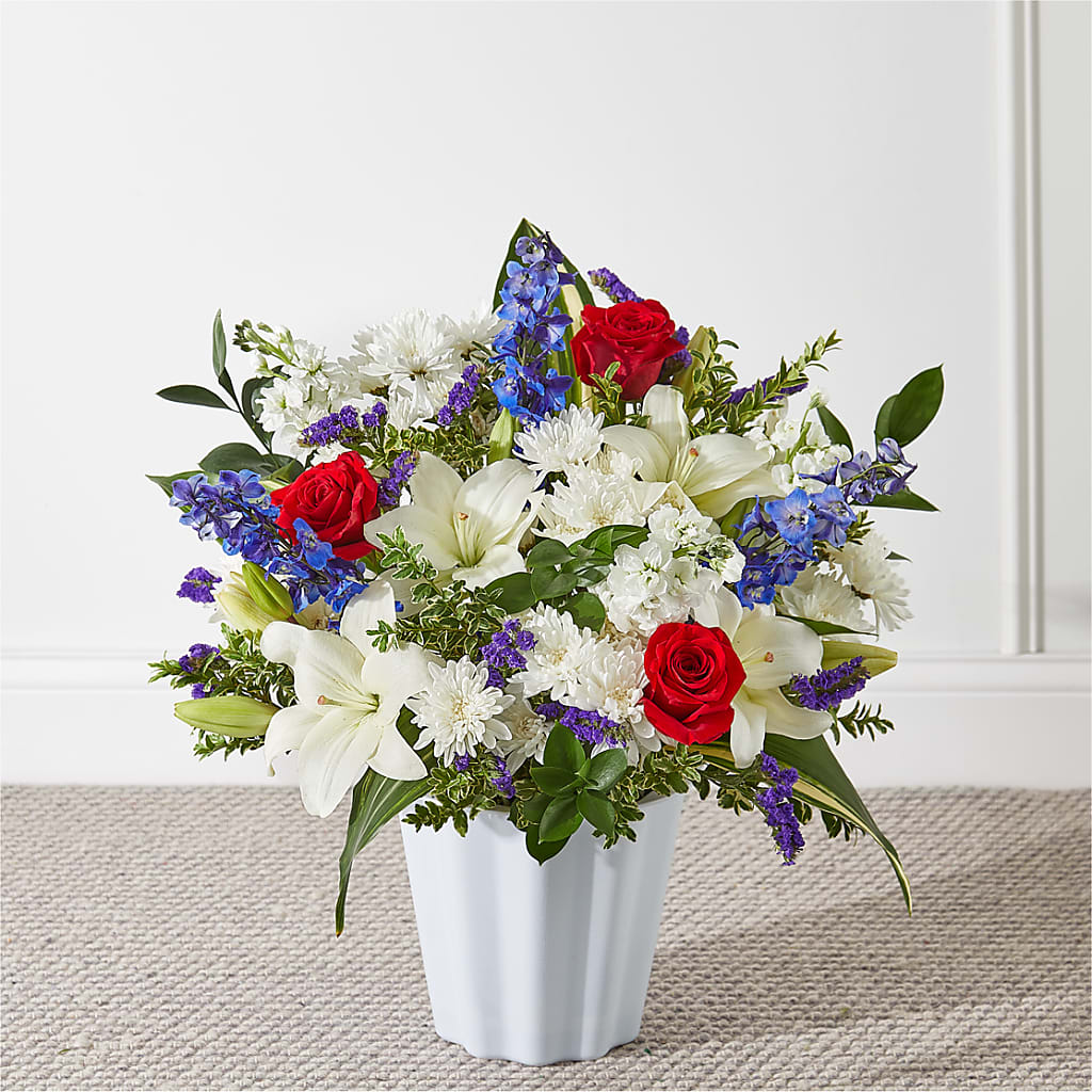 Consoled Floor Basket – Semper Fi Florist, Oceanside CA