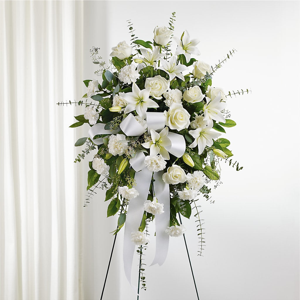 With Care Standing Spray – Semper Fi Florist, Oceanside CA
