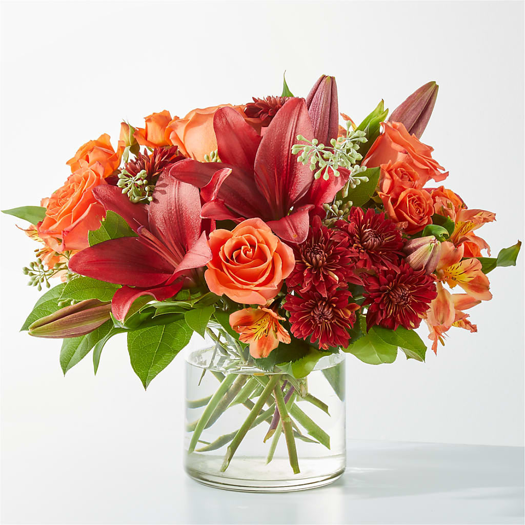 Crimson Leaves Bouquet – Semper Fi Florist, Oceanside CA