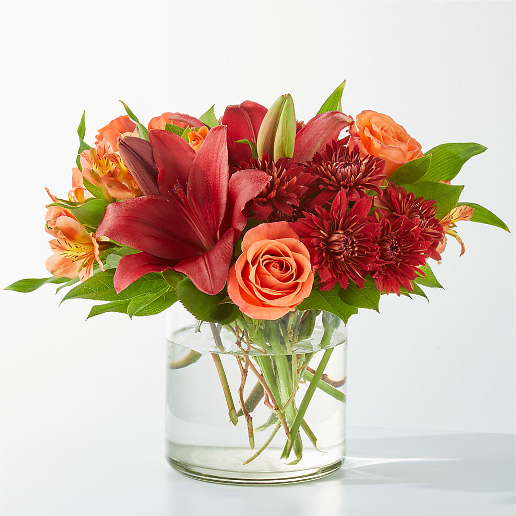 Crimson Leaves Bouquet – Semper Fi Florist, Oceanside CA