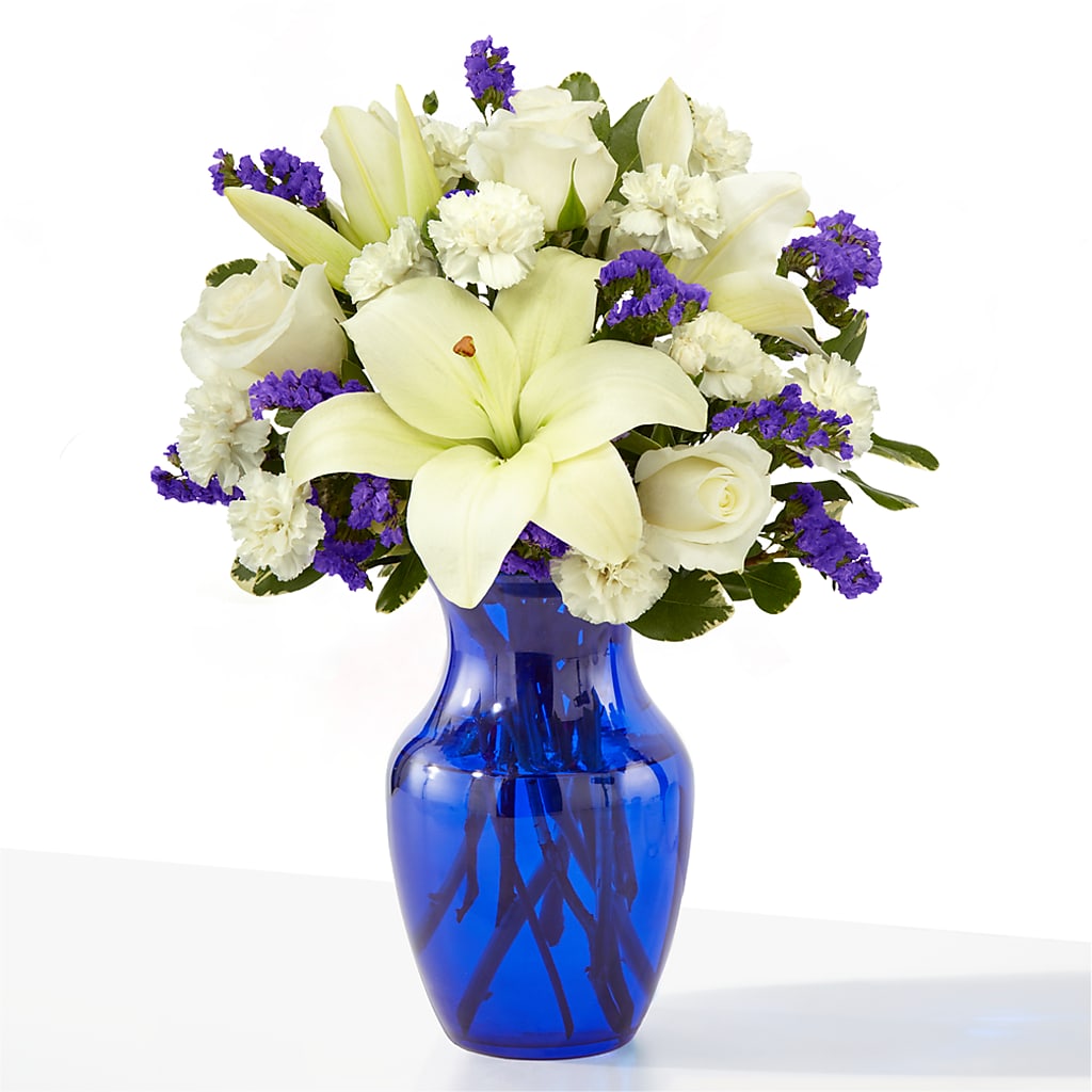Sapphire Rush Bouquet – Semper Fi Florist, Oceanside CA