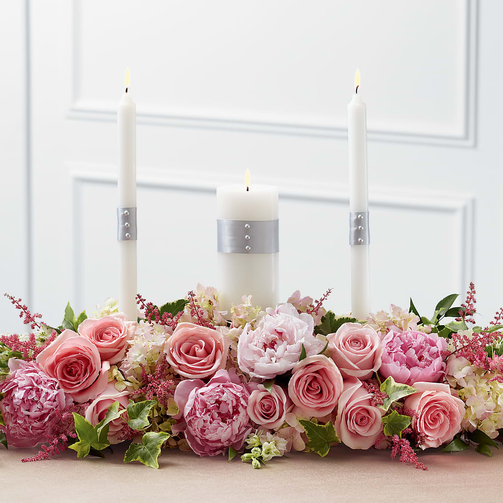 Worldwide Romance Unity Candle Arrangement – Semper Fi Florist, Oceanside CA