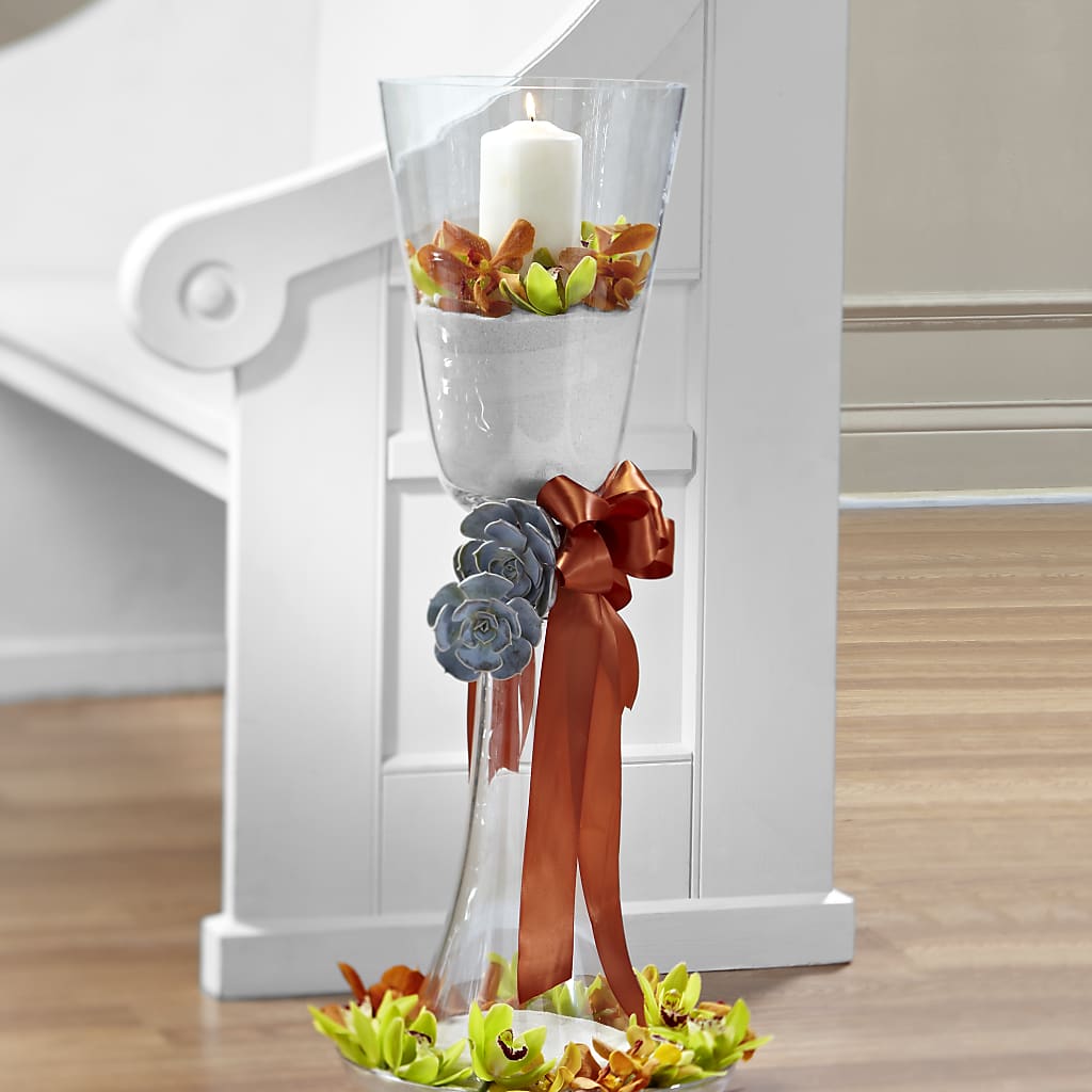 Matrimony Pew Decor – Semper Fi Florist, Oceanside CA