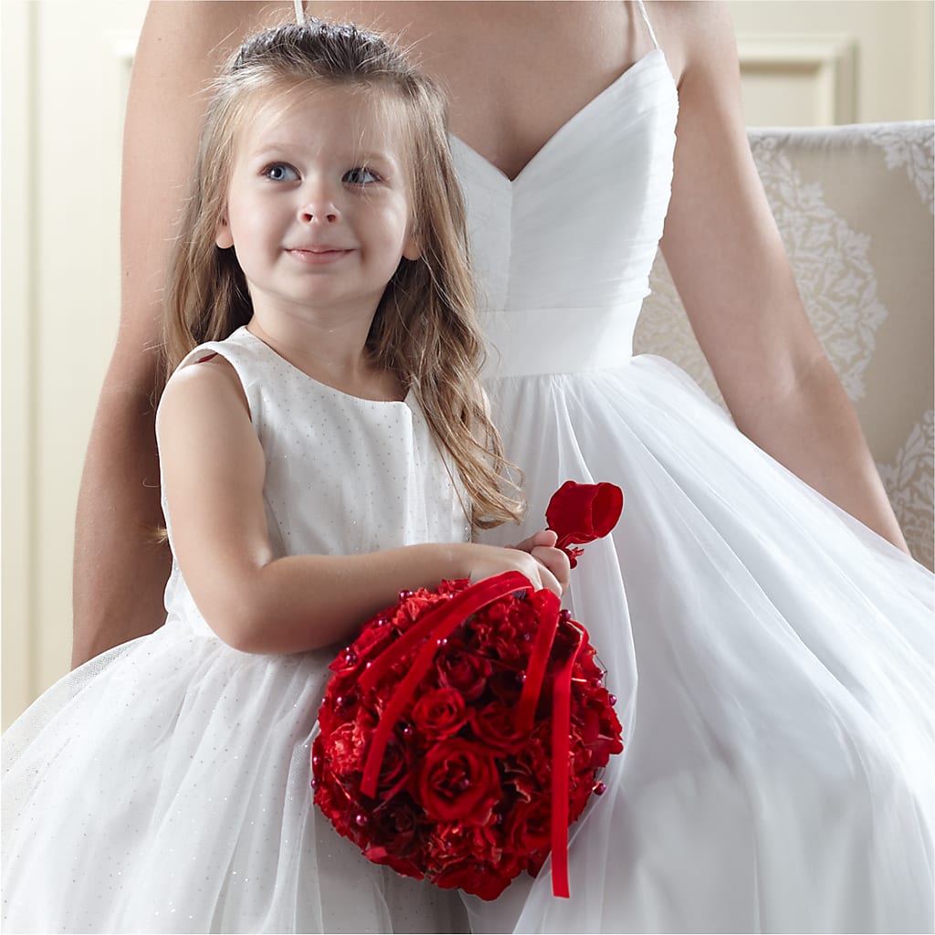 Pure at Heart Flower Girl Arrangement – Semper Fi Florist, Oceanside CA