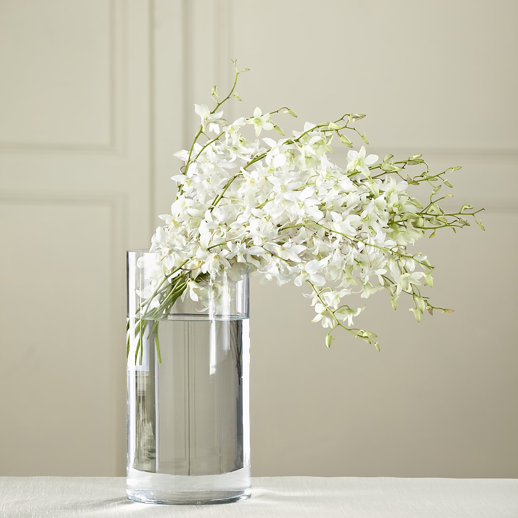 White Dendrobium Bouquet – Semper Fi Florist, Oceanside CA