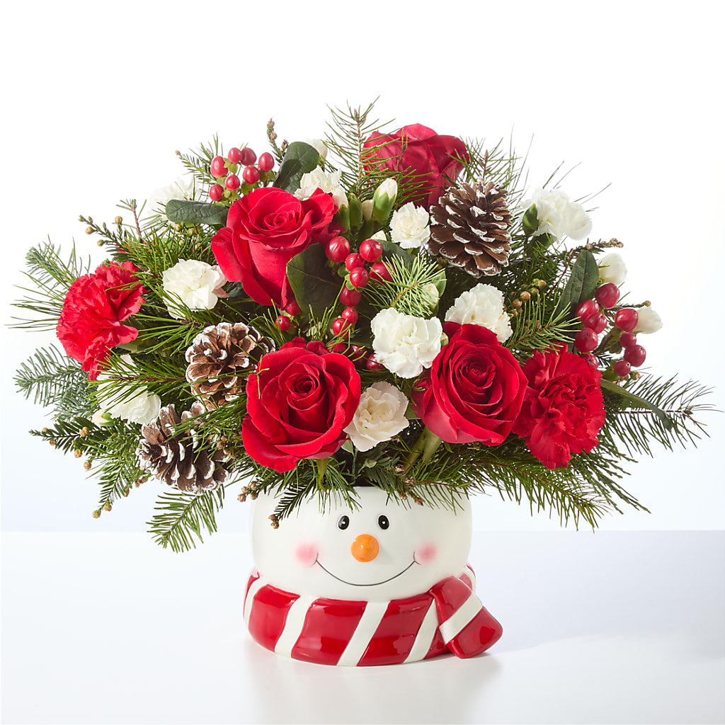 Jolly Snowman Bouquet –  Semper Fi Florist, Oceanside CA