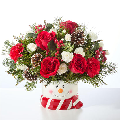 Jolly Snowman Bouquet –  Semper Fi Florist, Oceanside CA