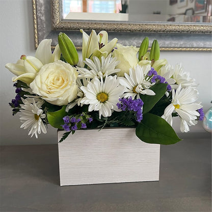 Beyond Blue Box Bouquet –  Semper Fi Florist, Oceanside CA