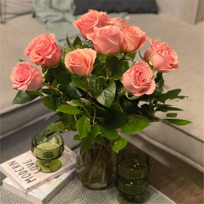 Long Stem Pink Rose Bouquet –  Semper Fi Florist, Oceanside CA
