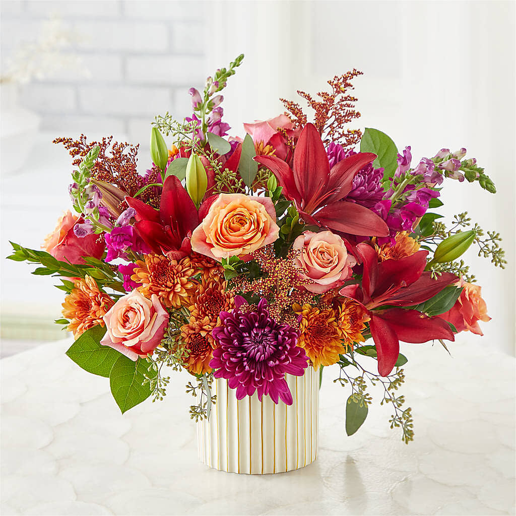 Burgundy Landscape Bouquet –  Semper Fi Florist, Oceanside CA
