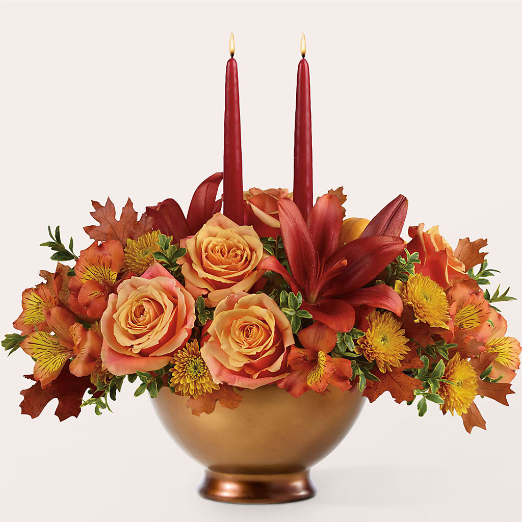 Harvest Table Centerpiece –  Semper Fi Florist, Oceanside CA