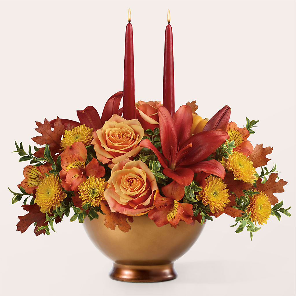 Harvest Table Centerpiece –  Semper Fi Florist, Oceanside CA