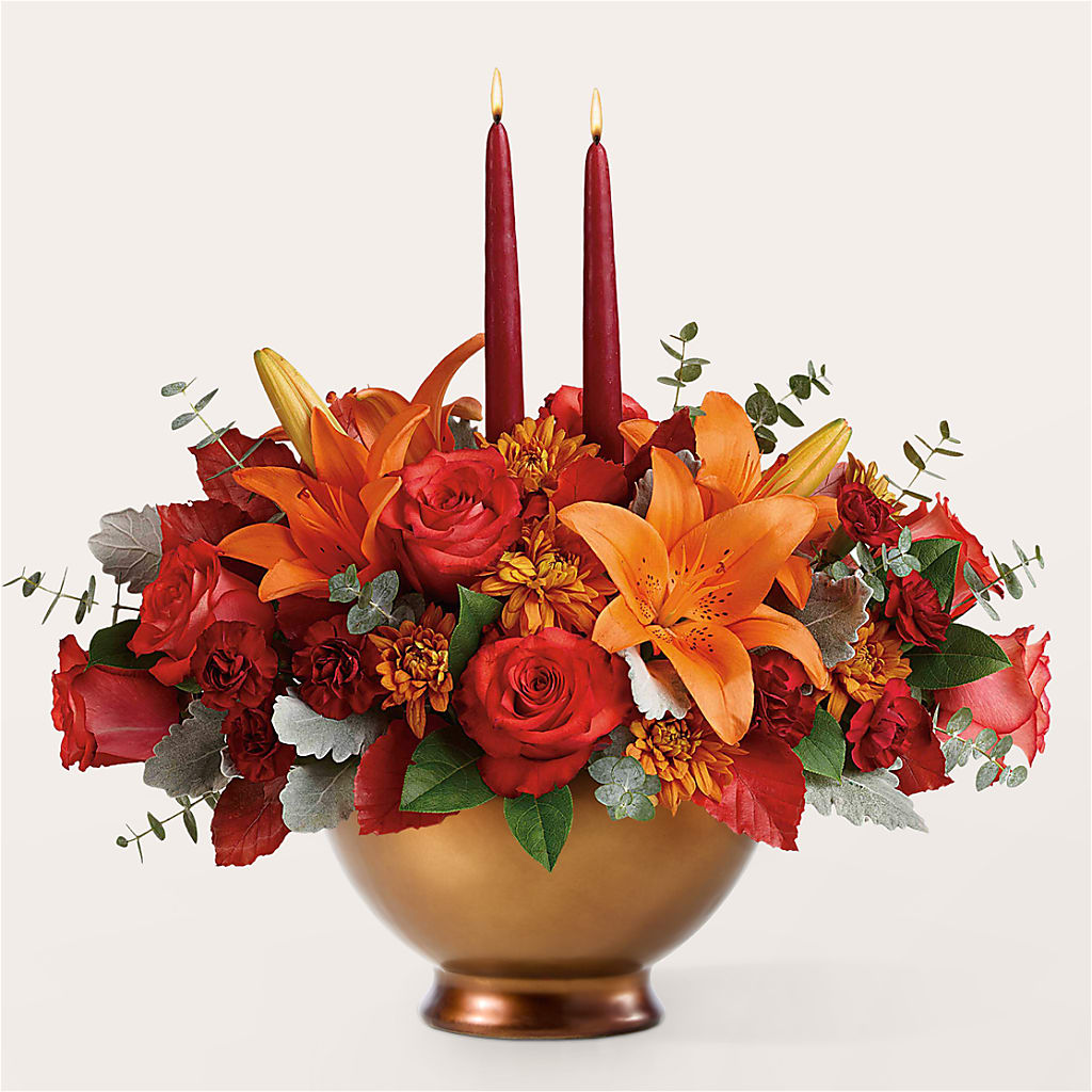 Fruits of Fall Centerpiece –  Semper Fi Florist, Oceanside CA
