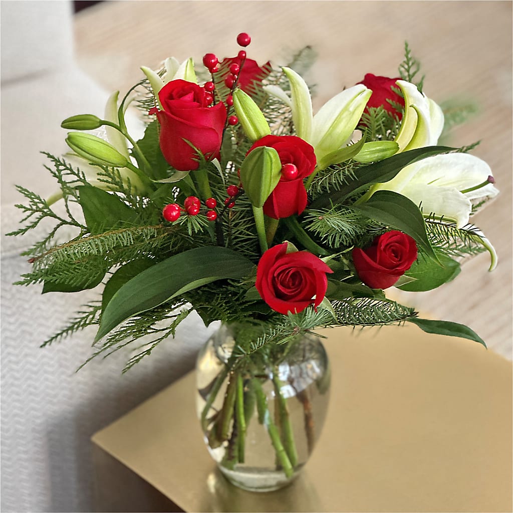 Sparkling Snowflakes Bouquet –  Semper Fi Florist, Oceanside CA