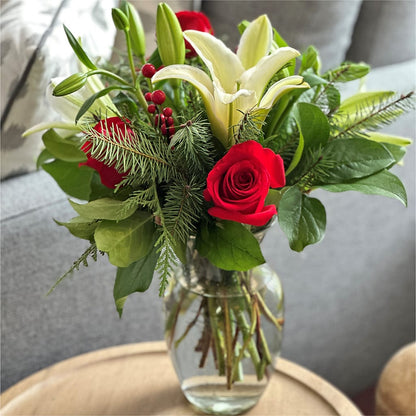 Sparkling Snowflakes Bouquet –  Semper Fi Florist, Oceanside CA
