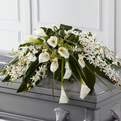 Angel Wings Casket Spray –  Semper Fi Florist, Oceanside CA